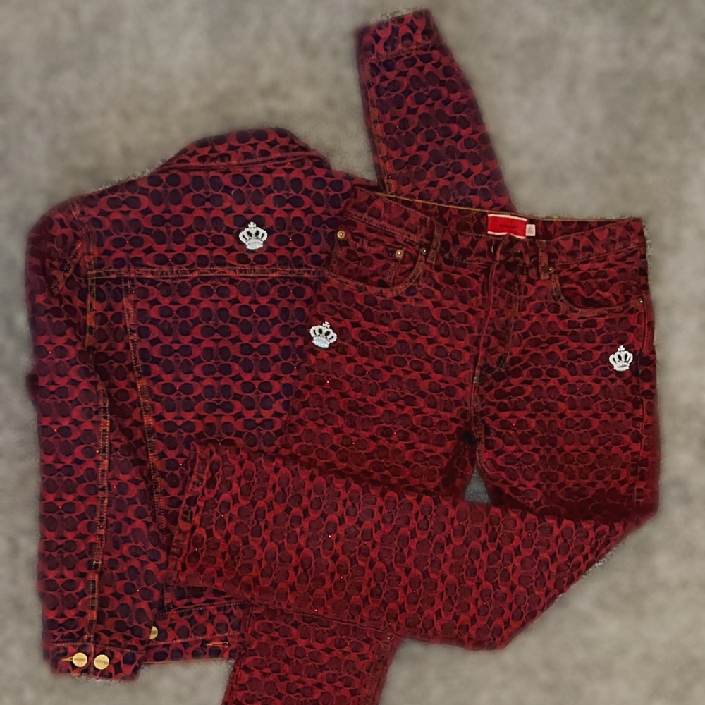 Custom Coach denim set by IVtheebrand
